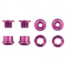 Wolf Tooth Chainring Bolts For 1X Set of 4 Purple