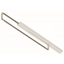 Kleiderbügelhalter ausziehbar, 300 mm, Stahl, Kunststoff, weiß