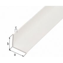 Winkelprofil Kunststoff weiß
