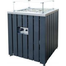 Gasfeuerstelle mit Glasschutz