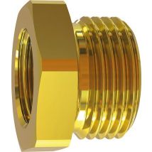 Reduziernippel kurz, Messing, AG G1.1/4" , IG G 1", RIEGLER