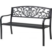 Metall-Gartenbank