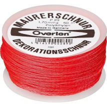 Maurerschnur PE 1,7mm 50m rot Overmann
