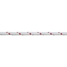 Seil geflochten PES 10 Rolle 100m 250x200 weiß-rot