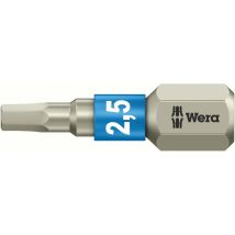 Bit 6,3mm (1/4") DIN 3126 C 6,3 SW 2,5x25mm rostfrei 1 Stüc