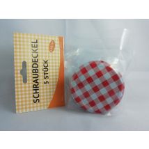 Schraubdeckel 5er kariert