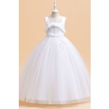 Biała sukienka dla dziewczynki na komunię, dla małej druhny 289