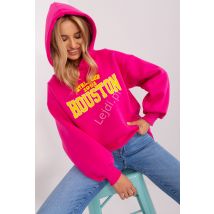 Bluza z kapturem z barankowym napisem HOUSTON