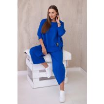 Komplet new punto bluza + spodnie chabrowy