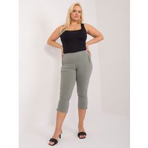 Spodnie plus size szare