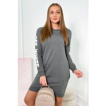 Sukienka Off White grafit melanż