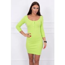 Sukienka z dekoltem na napy kiwi