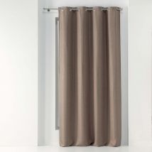 Rideau à oeillets occultant tissé marron 135x240 en - - Marron - Douceur D'intérieur
