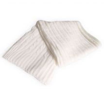 Plaid Tricot blanc 120x150 cm en - - Blanc - Soleil d'Ocre