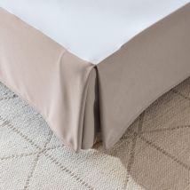 Cache-sommier intégral taupe 140x190 en - - Taupe - Terre de Nuit