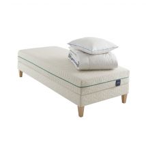 Ensemble Matelas + Sommier 90x190 - 1 personne Latex Ferme Someo