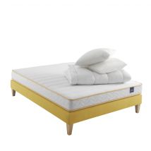 Ensemble Matelas + Sommier 140x200 - 2 personnes Mousse Ferme Someo