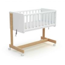 Berceau cododo évolutif en bois + matelas 40x80 cm