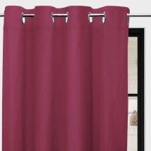 Rideaux à œillets Bohème framboise 135x250 cm en - - Bordeaux - Soleil d'Ocre
