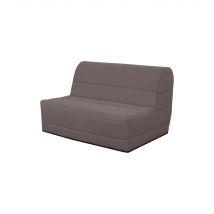 Banquette BZ unie avec housse taupe - BZ10001 en Metal - Taupe - Dunlopillo