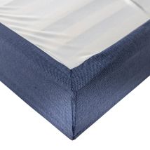Cache-sommier Marine LEAVE - Someo 90x200 cm en - - Bleu marine - Someo