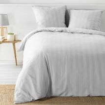 Parure de lit Cleo blanc 240x220 en - - Blanc - Douceur D'intérieur