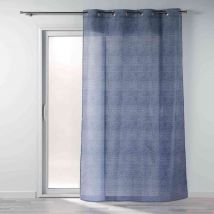 Rideau à œillets Cobalt bleu marine 140x260 cm en - - Bleu marine - Douceur D'intérieur