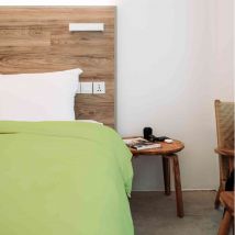 Tradilinge - Housse de couette 100% coton anis 140x200 cm - Tradilinge - Vert - Uni - 57 fils/cm² - Rabat