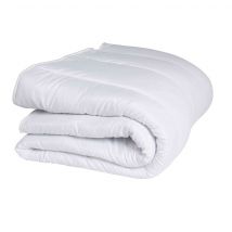 Couette mi-saison microfibre 350g 240x220 en - Non - Blanc - Terre de Nuit