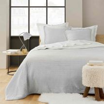Couvre-lit velours relief/sherpa Mylene