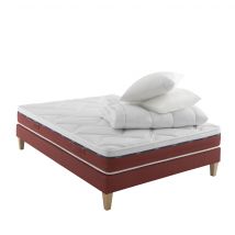 Ensemble Matelas + Sommier 140x190 - 2 personnes Latex Mi-Ferme Someo
