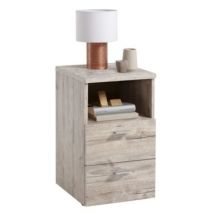 Table de chevet 2 Tiroirs Bois