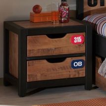 Table de chevet 2 Tiroirs Médium (MDF) pour enfant