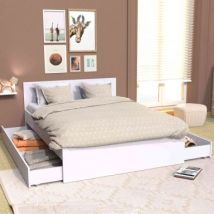 Lit - 140x190 Lit tiroir En solde pour adulte