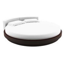 Linge de lit rond Terre de Nuit 220 cm (diamètre)