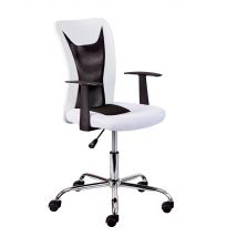 Chaise de bureau réglable blanche en maille - FT12073 en Tissu - - Blanc - Terre de Nuit