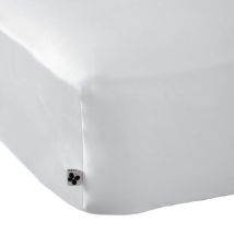 Terre de Nuit - Drap housse bonnet 30 cm en bambou uni blanc 160x200 cm - - Blanc - Uni