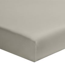 Baby Fox - Drap housse bébé gris mastic 100% coton biologique bonnet 15 cm 60x120 - - Gris clair - Uni - 57 fils/cm²