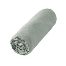 Terre de Nuit - Drap housse lin lavé vert 140x190 - - Vert - Uni