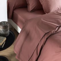 Drap plat coton percale Rose 180x290 - SOMEO en - - Rose - Someo