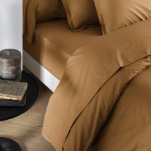 Drap plat coton percale Jaune 240x310 - SOMEO en - - Jaune - Someo