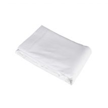 Drap plat blanc 100% coton 180x290 en - - Blanc - Terre de Nuit