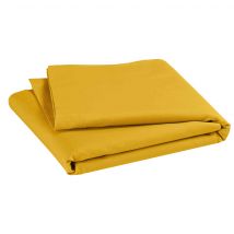 Drap plat bébé coton bio 118x180 jaune moutarde en - - Jaune - P'tit Basile