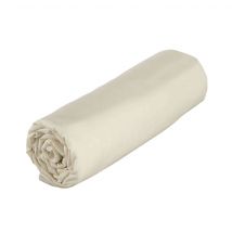 P'tit Basile - Drap housse bébé 100% coton bio 60x120 écru - - Ecru - Uni - 57 fils/cm²
