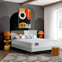 Matelas Dunlopillo 100% latex 7 zones 18cm LAVANDE 120x190 en - Ferme - Blanc - Dunlopillo