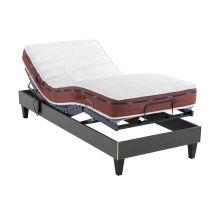 Ensemble Matelas + Sommier 2x70x190 Latex Ferme Someo