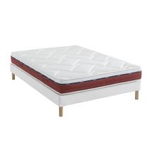 Ensemble Matelas + Sommier 180x200 - 2 personnes Latex Mi-Ferme Someo