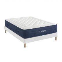 Ensemble Matelas + Sommier 180x200 - 2 personnes Ressorts Ferme Someo