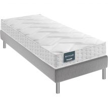 Ensemble Matelas + Sommier 90x200 - 1 personne Mousse Ferme Dunlopillo