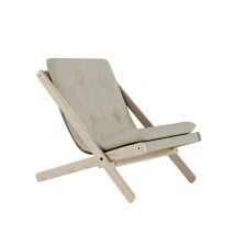 Fauteuil BOOGIE en tissu lin en Hêtre Massif - - Lin - Karup Design